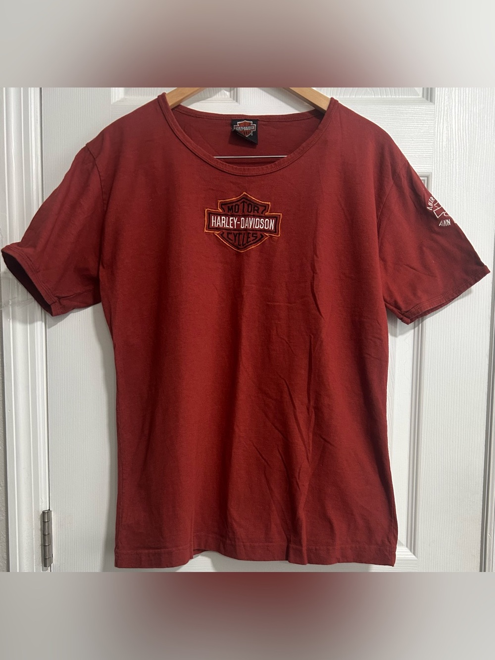 Harley-Davidson "Ann Arbor, MI" Maroon/Red Women’s Size XL